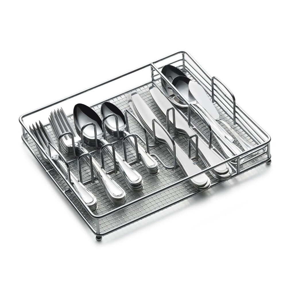 International Silver Forte 45-Piece Flatware Set with Wire Caddy Service for 8